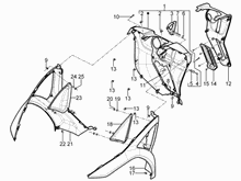 Vorderes Handschuhfach  - Schild-Rückseite