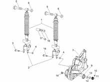 Hintere Radaufhängung - Stoßdämpfer