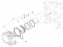 Einheit Zylinder-Kolben-Kolbenbolzen