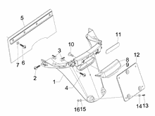 Hinterabdeckung - Kotflügellappen