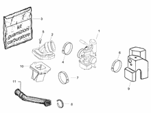 Vergaser, komplett - Ansaugstutzen