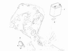 Fernschalteren - Batterie - Hupe