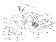 Vorderes Schutzblech-Stütze