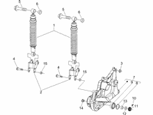 Hintere Radaufhängung - Stoßdämpfer