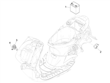 Fernschalteren - Batterie - Hupe