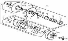 Kurbelwellengehäuse 100
