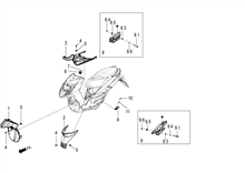 Vorderes Handschuhfach  - Schild-Rückseite