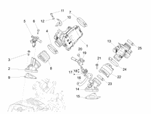 Drosselkörper - Einspritzdüse – Ansaugstutzen