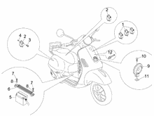 Fernschalteren - Batterie - Hupe