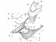 Mittlere Verklaidung - Fußraster