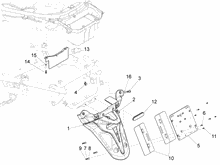 Hinterabdeckung - Kotflügellappen