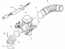 Vergaser, komplett - Ansaugstutzen