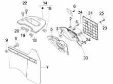 Hinterabdeckung - Kotflügellappen