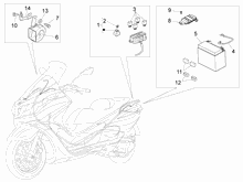 Fernschalteren - Batterie - Hupe