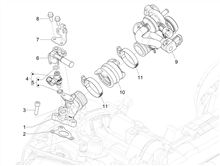 Drosselkörper - Einspritzdüse – Ansaugstutzen