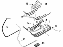 Mittlere Verklaidung - Fußraster