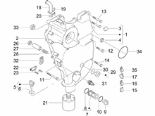 Schwungraddeckel - Ölfilter