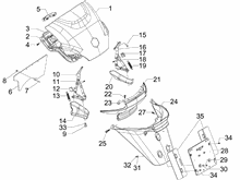Hinterabdeckung - Kotflügellappen