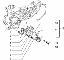 Befestigung schaltsegment