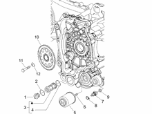 Schwungraddeckel - Ölfilter