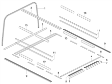 Mittlere Verklaidung - Fußraster