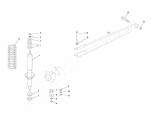 Hintere Radaufhängung - Stoßdämpfer