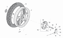Hinterrad Scheibenbremse