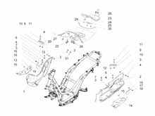 Mittlere Verklaidung - Fußraster