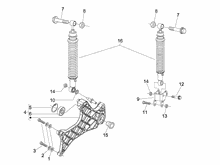 Hintere Radaufhängung - Stoßdämpfer