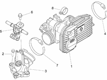 Drosselkörper - Einspritzdüse – Ansaugstutzen