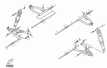 Schwinge - Stoßdämpfer