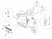 Fernschalteren - Batterie - Hupe
