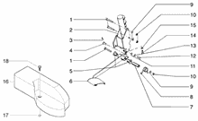 Bowdenzüge Hintere bremse-km-zähler-starter
