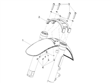Vorderes Schutzblech-Stütze