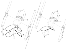 Vorderes Schutzblech-Stütze