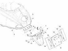Hinterabdeckung - Kotflügellappen