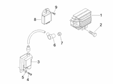Spannungsreglerern - Elektronisches Steuergerern - Zündspule