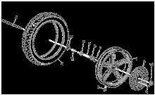 Hinterrad Scheibenbremse