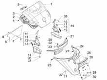 Hinterabdeckung - Kotflügellappen