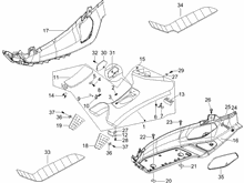 Mittlere Verklaidung - Fußraster