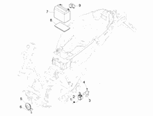 Fernschalteren - Batterie - Hupe