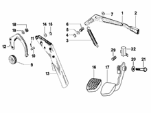 Steuerpedal - Hebeln