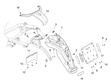 Hinterabdeckung - Kotflügellappen