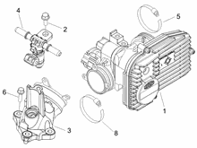 Drosselkörper - Einspritzdüse – Ansaugstutzen