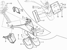 Hinterabdeckung - Kotflügellappen