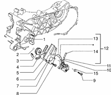 Befestigung schaltsegment