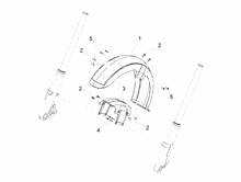 Vorderes Schutzblech-Stütze