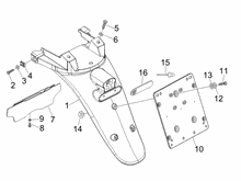 Hinterabdeckung - Kotflügellappen