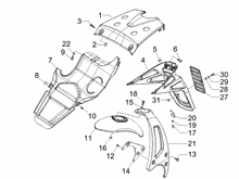 Hinterabdeckung - Kotflügellappen