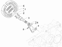 Hinterbremse - Bremsbackensatzen
